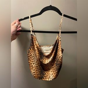 Urban Outfitters Leopard Print Cropped Tank